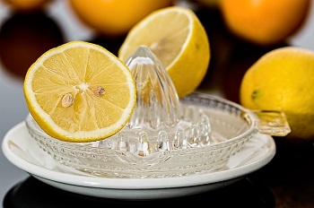 a citrus juicer on a table